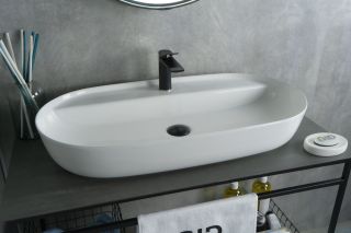 Раковина Gid N9347 51190 накладная белая 81x41x14